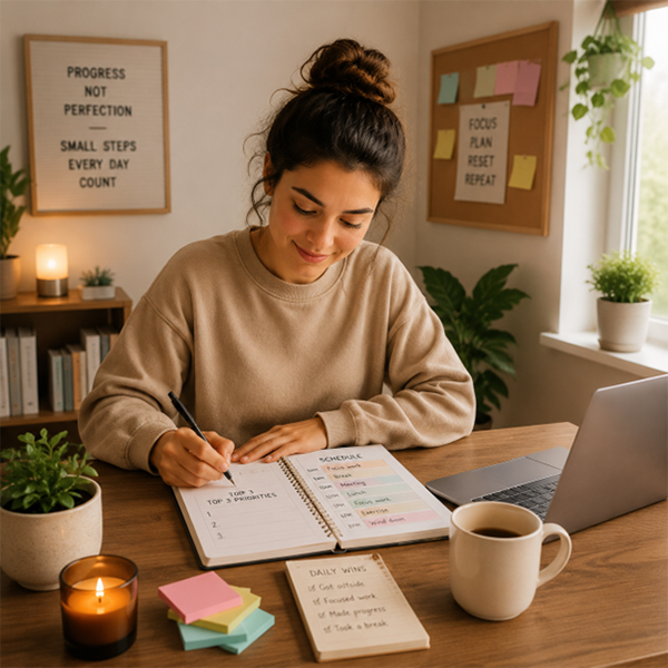 Daily Habits That Help Adults With ADHD Stay Consistent Without Burnout